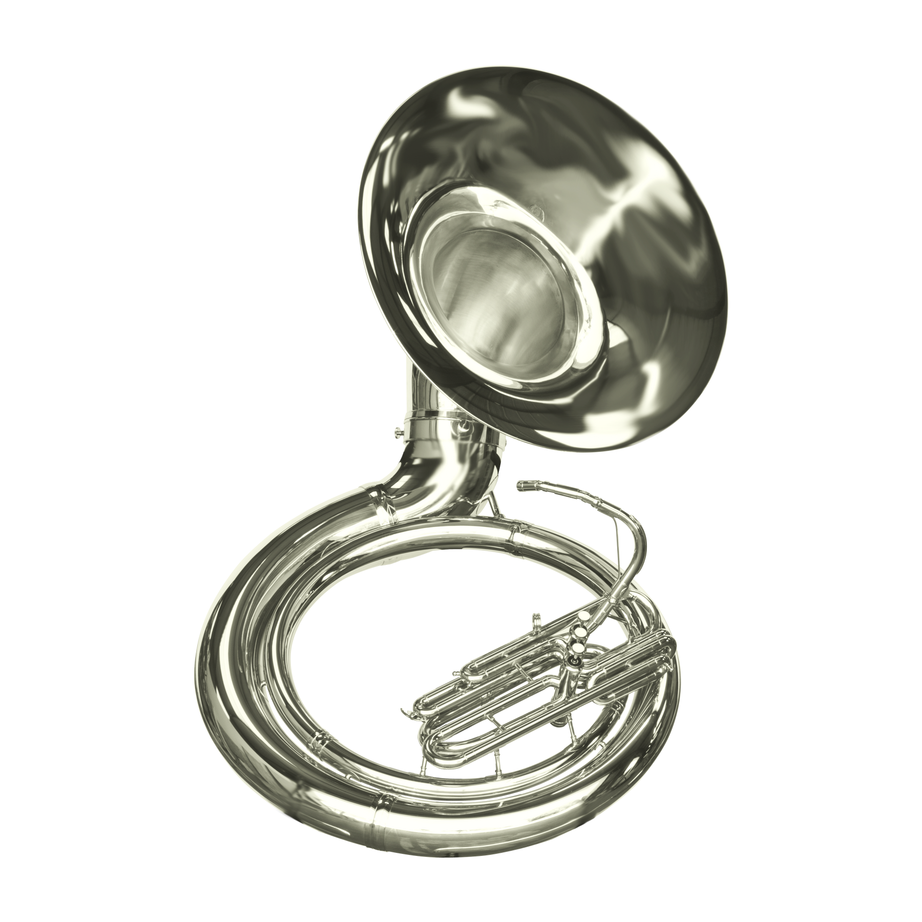 Silver sousaphone top