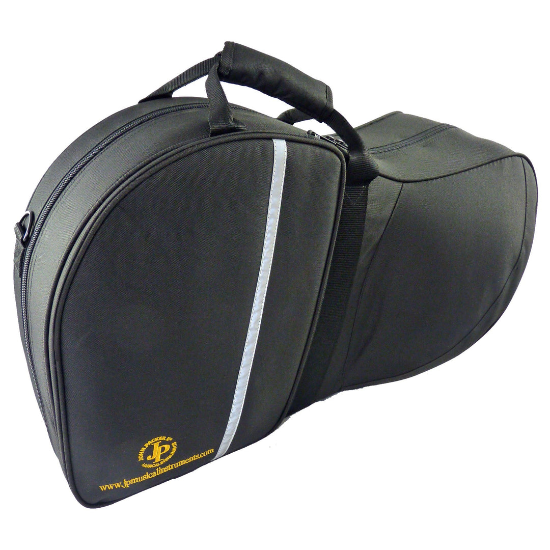 JC Waterproof French Horn Bag - Split Type Oxford Cloth Case With Shock-Absorbing Sponge, Backpack & Shoulder Strap Options (Black)