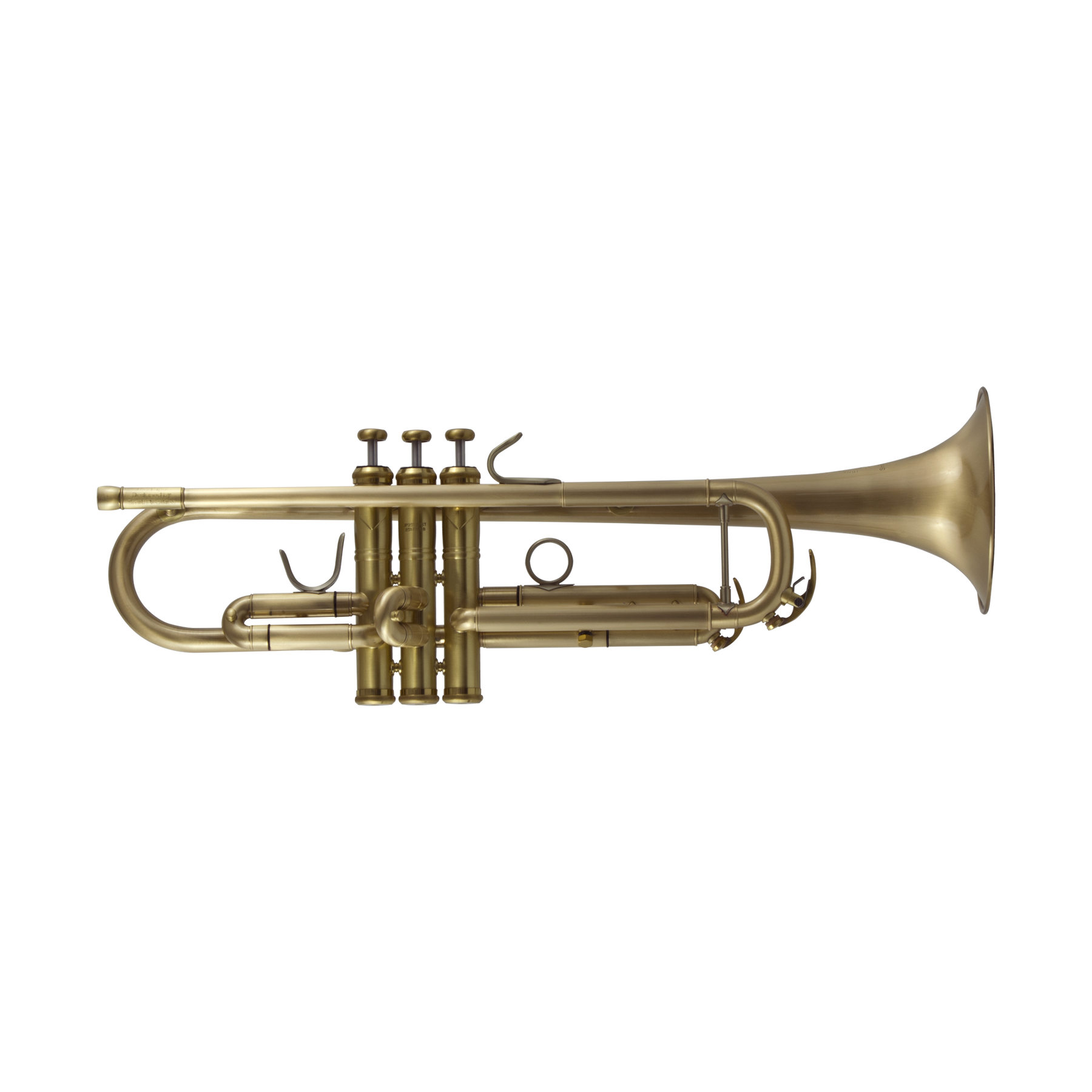 Antique Brass Bugle Student Trumpet Vintage Pocket Horn 3 Valve &  Mouthpiece